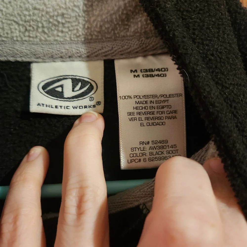 💗 3/$15 Athletic Works Men's Size Medium Polyester 1/4 Zip Pullover - Picture 5 of 7